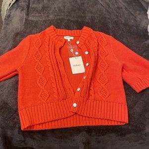 COPY - Bohme short sleeve coral sweater